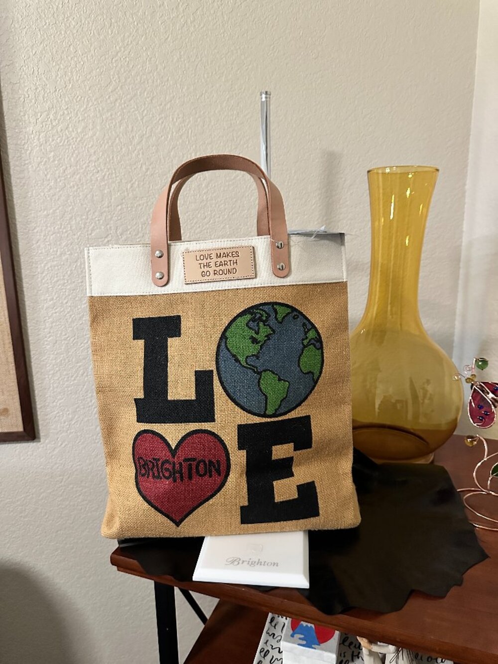Brighton Love The Earth Canvas Tote